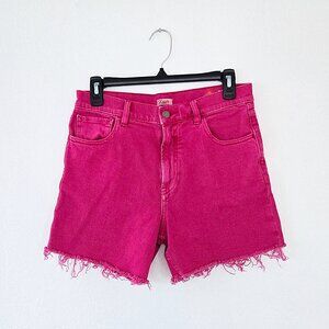 Faherty Sunwashed Denim Shorts In Granita (Hot Pink)